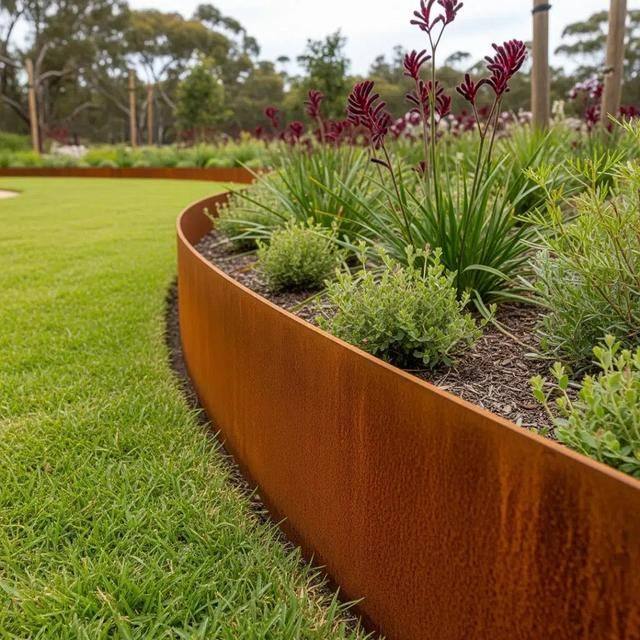 Heavy-duty steel edging