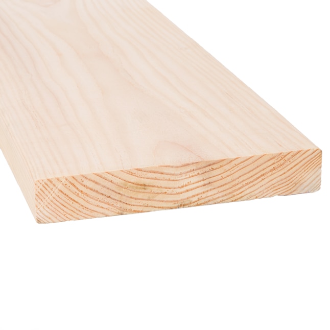 Douglas fir board sample with a slim edge