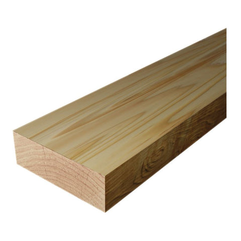 Douglas fir timber sample showing grain and a substantial edge